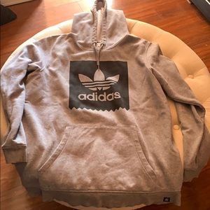Silver/Black Adidas hoodie